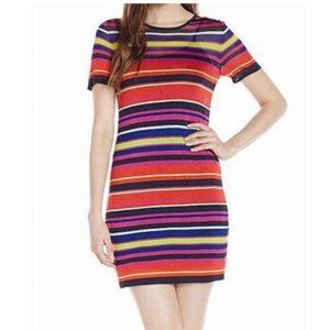 Trina Turk Red Striped Knit Sweater Dress